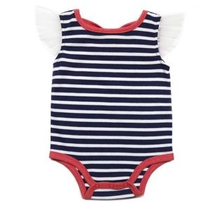 NWT Baby Girls Ruffle Sleeve Bodysuit onesie